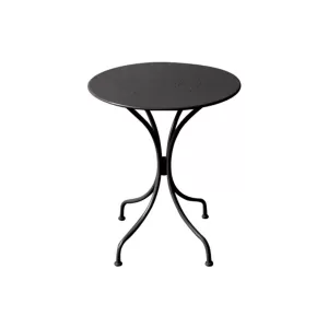 Park Τραπέζι Μέταλλο Βαφή Μαύρο Φ60cm H.70cm