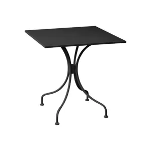 Park Τραπέζι Μέταλλο Βαφή Μαύρο 70x70x71cm