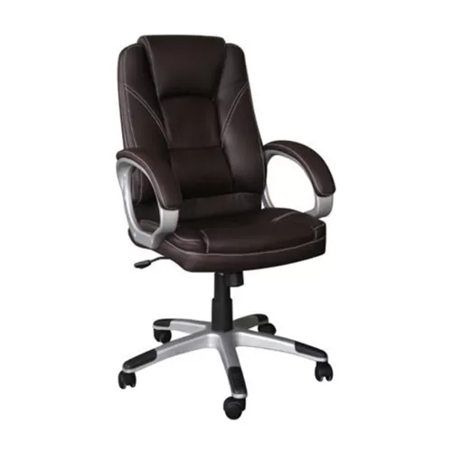 Bf6950 Πολυθρόνα Γραφείου Διευθυντή, Pu Καφέ 64x71x112/122cm