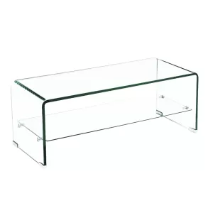 Glasser Τραπεζάκι Σαλονιού Καθιστικού  Ράφι 12/8Mm 100x50x43cm