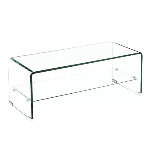 Glasser Τραπεζάκι Σαλονιού Καθιστικού  Ράφι 12/8Mm 100x50x43cm