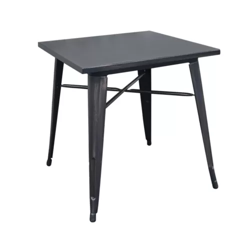 Relix Τραπέζι Dining-Pro, Μέταλλο Βαφή Antique Black 70x70x75cm