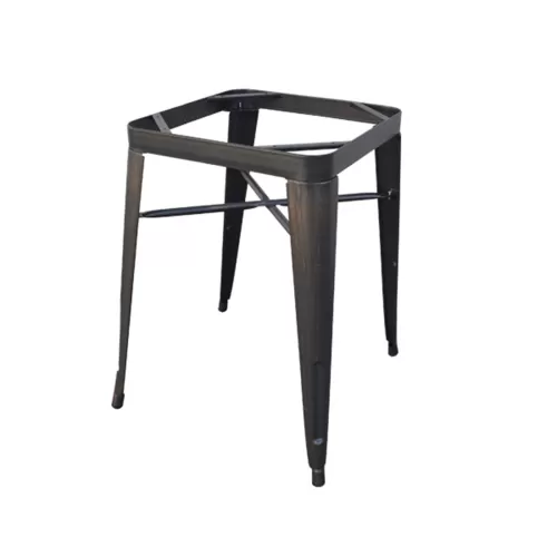 Relix Βάση Τραπεζιού-Pro, Μέταλλο Βαφή Antique Black (7.40 Kg) 60x60x73cm