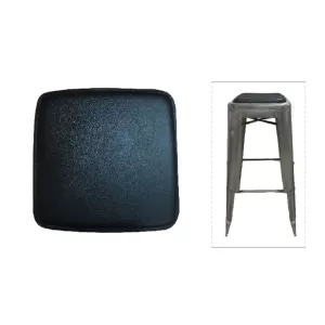 Relix Κάθισμα Για Σκαμπό, Pvc Μαύρο (Μαγνητικό) 27x27cm
