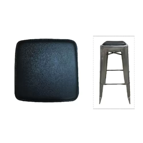 Relix Κάθισμα Για Σκαμπό, Pvc Μαύρο (Μαγνητικό) 27x27cm