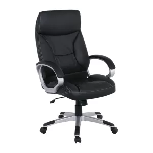 Bf5700 Πολυθρόνα Διευθυντή Pu Μαύρο 64x72x112/121cm