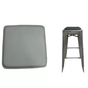 Relix Κάθισμα Για Σκαμπό, Pvc Γκρι (Μαγνητικό) 27x27cm