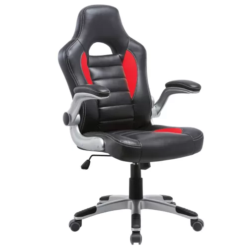 Bf7950-A Gaming Πολυθρόνα Pu Μαύρο - Κόκκινο 64x68x108/118cm