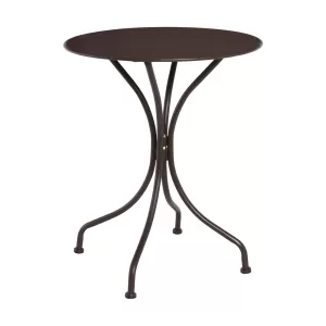 Park Τραπέζι Μέταλλο Βαφή Sand Brown Φ60cm H.70cm