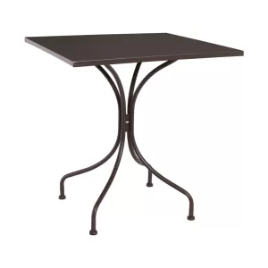 Park Τραπέζι Μέταλλο Βαφή Sand Brown 70x70x71cm