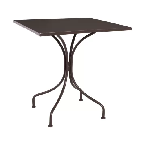Park Τραπέζι Μέταλλο Βαφή Sand Brown 70x70x71cm