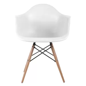 Alea Wood Πολυθρόνα Ξύλο, Ρρ Άσπρο 62x58x81cm
