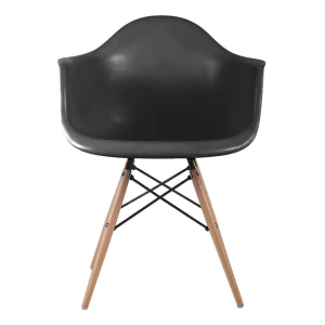 Alea Wood Πολυθρόνα Ξύλο, Ρρ Μαύρο 62x58x81cm