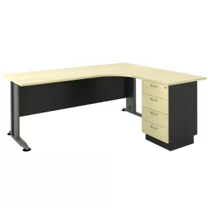 Superior Compact Δεξιά Γωνία Απόχρωση Dark Grey - Beech 180x70x75 / 150x60x75cm