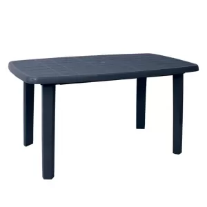 Sorrento Τραπέζι Oval Dining Κήπου - Βεράντας, Pp Απόχρωση Ανθρακί 140x80x74cm oval