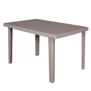 Marte Τραπέζι Dining Κήπου - Βεράντας, Pp Απόχρωση Tortora 100x67x72cm