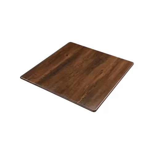 Contract Sliq Normal Επιφάνεια Τραπεζιού Τ.werzalit, Απόχρωση Walnut 60x60cm/16mm