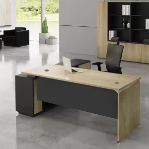 Project Γραφείο Δεξιά Γωνία, Απόχρωση Sonoma - Γκρι 160x60/140x40cm H.75/65cm