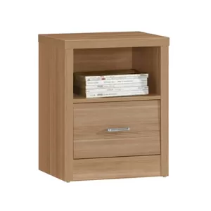 Caliber Κομοδίνο Με 1 Συρτάρι + 1 Ράφι, Απόχρωση Sonoma Oak 47x39x60cm