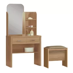 Caliber Set Τουαλέτα + Σκαμπό Απόχρωση Sonoma Oak 80x39x155cm