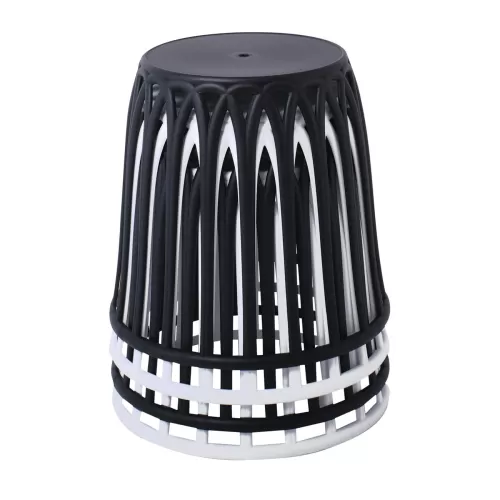 Saba Σκαμπό, Στοιβαζόμενο, Pp-Uv Άσπρο Φ46cm H.44cm ( Kάθισμα Φ33cm)