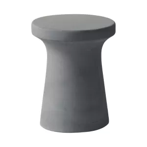 Concrete Σκαμπό Κήπου - Βεράντας, Cement Grey Φ.35cm H.45cm