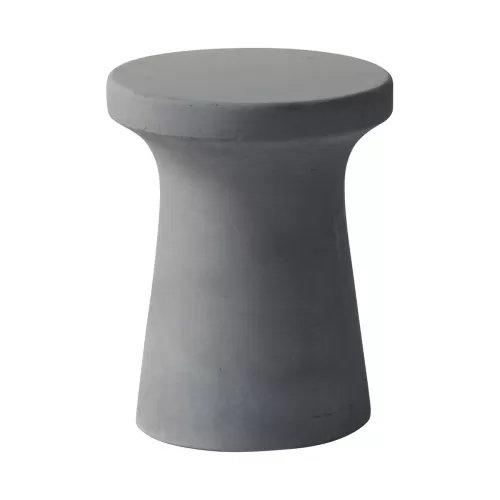Concrete Σκαμπό Κήπου - Βεράντας, Cement Grey Φ.35cm H.45cm
