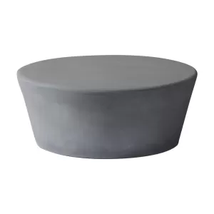 Concrete Τραπεζάκι Σαλονιού Fiber Cement Grey Φ75cm H.30cm