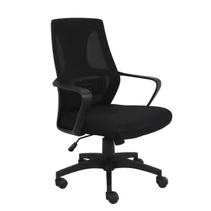 Bf2960 Πολυθρόνα Γραφείου Mesh Μαύρο 60x59x93/101cm