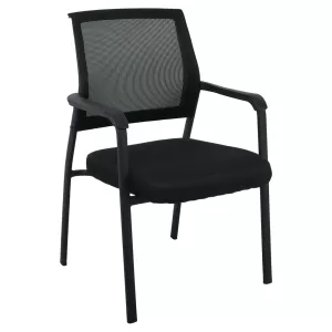Asco Πολυθρόνα Γραφείου Επισκέπτη Μέταλλο Βαφή Μαύρο, Mesh - Ύφασμα Μαύρο 61x64x92cm Asco Πολυθρόνα Γραφείου Επισκέπτη Μέταλλο Βαφή Μαύρο, Mesh - Ύφασμα Μαύρο 61x64x92cm