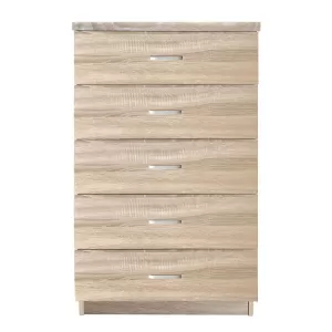 Drawer Συρταριέρα Με 5 Συρτάρια, Απόχρωση Sonoma 60x40x97cm