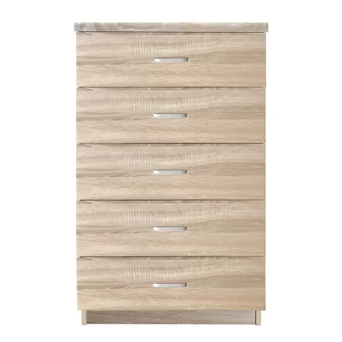 Drawer Συρταριέρα Με 5 Συρτάρια, Απόχρωση Sonoma 60x40x97cm