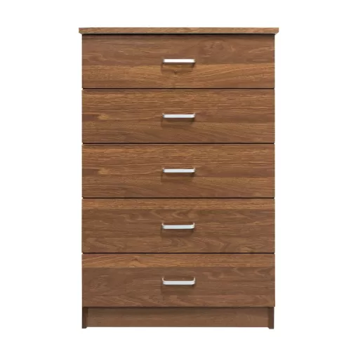 Drawer Συρταριέρα Με 5 Συρτάρια, Απόχρωση Καρυδί 60x40x97cm