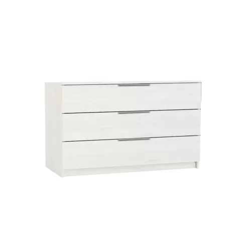 Drawer Συρταριέρα Με 3 Συρτάρια, Απόχρωση Άσπρο 80x40x64cm