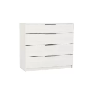 Drawer Συρταριέρα Με 4 Συρτάρια, Απόχρωση Άσπρο 80x40x83cm