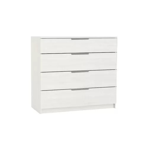 Drawer Συρταριέρα Με 4 Συρτάρια, Απόχρωση Άσπρο 80x40x83cm