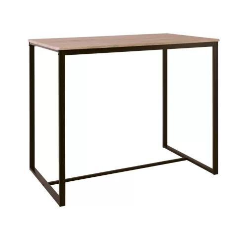 Henry Τραπέζι Bar Μέταλλο Βαφή Σκούρο Καφέ - Sonoma 100x60x86cm