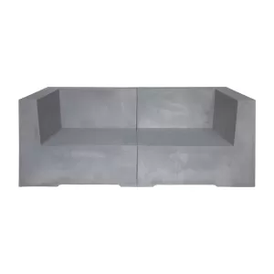 Concrete 2Θέσιος Kαναπές Κήπου - Βεράντας, Cement Grey 166x81x65cm