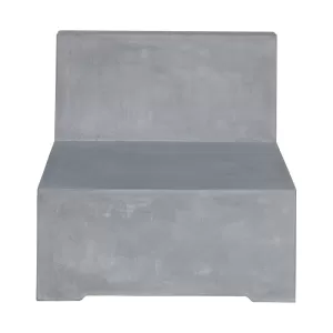 Concrete Καρέκλα Σαλονιού Κήπου - Βεράντας, Cement Grey 69x81x65cm