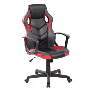 Bf7700 Gaming Πολυθρόνα Mesh, Pu Μαύρο - Κόκκινο 62x59x105/117cm