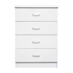 Drawer Συρταριέρα Με 4 Συρτάρια, Απόχρωση Άσπρο 60x40x80cm