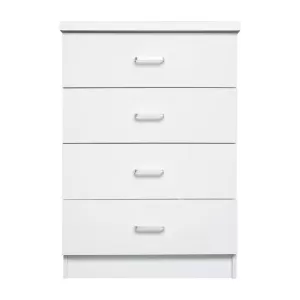Drawer Συρταριέρα Με 4 Συρτάρια, Απόχρωση Άσπρο 60x40x80cm