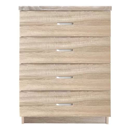 Drawer Συρταριέρα Με 4 Συρτάρια, Απόχρωση Sonoma 60x40x80cm