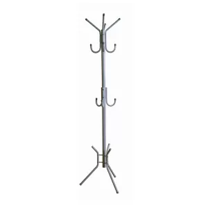 Leroy Καλόγερος Μέταλλο Βαφή Silver 38x38x176cm