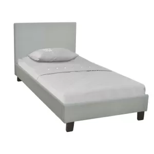 Wilton Κρεβάτι Μονό, Για Στρώμα 90X190Cm, Ύφασμα Απόχρωση Grey Stone 97x203x89cm