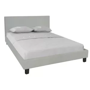 Wilton Κρεβάτι Διπλό, Για Στρώμα 160X200Cm, Ύφασμα Απόχρωση Grey Stone 169x213x89cm
