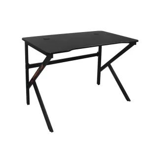 Gaming Γραφείο 100X60Cm Μέταλλο Βαφή Μαύρο 100x60x75cm