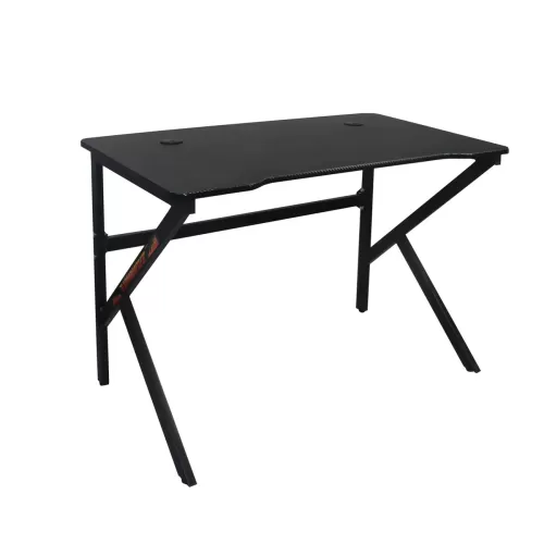 Gaming Γραφείο 100X60Cm Μέταλλο Βαφή Μαύρο 100x60x75cm