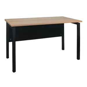 Unit Γραφείο Μέταλλο Βαφή Μαύρο, Melamine Απόχρωση Sonoma 120x60x75cm