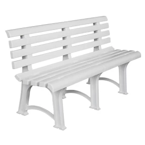 Atena Παγκάκι Κήπου-Βεράντας, Pp Άσπρο 150x73x51cm